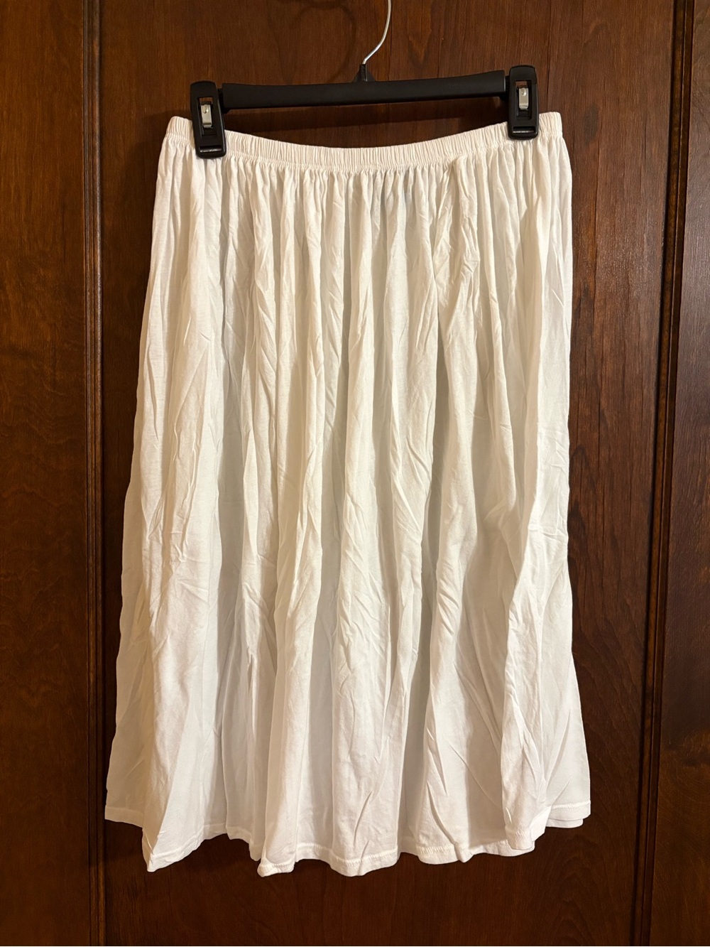 C&C California White A-Line Midi Skirt